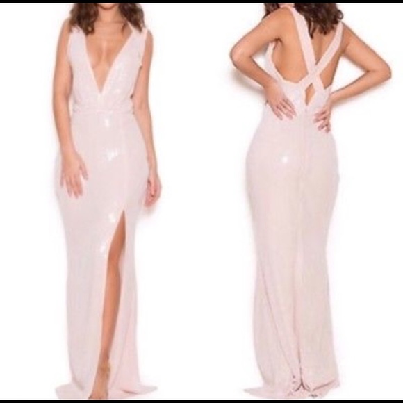 House of CB Dresses & Skirts - House of CB Sebastiana pink sequin gown